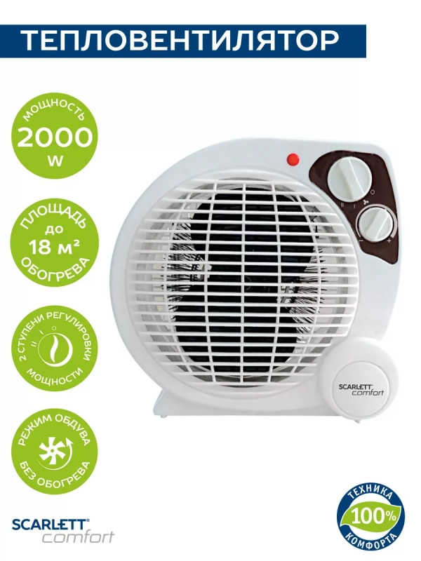 Обогреватель для дома Тепловентилятор настольный, 2 кВт Обогреватель для дома Тепловентилятор настольный, 2 кВт