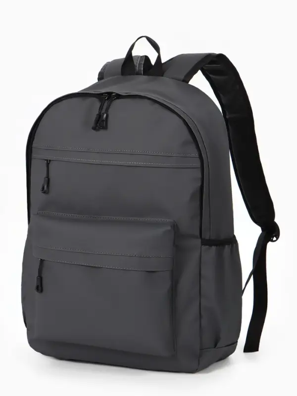 Рюкзак 31*14*46 см, 1 отд, 5 н/карм, Однотон, Водонепрон. серый