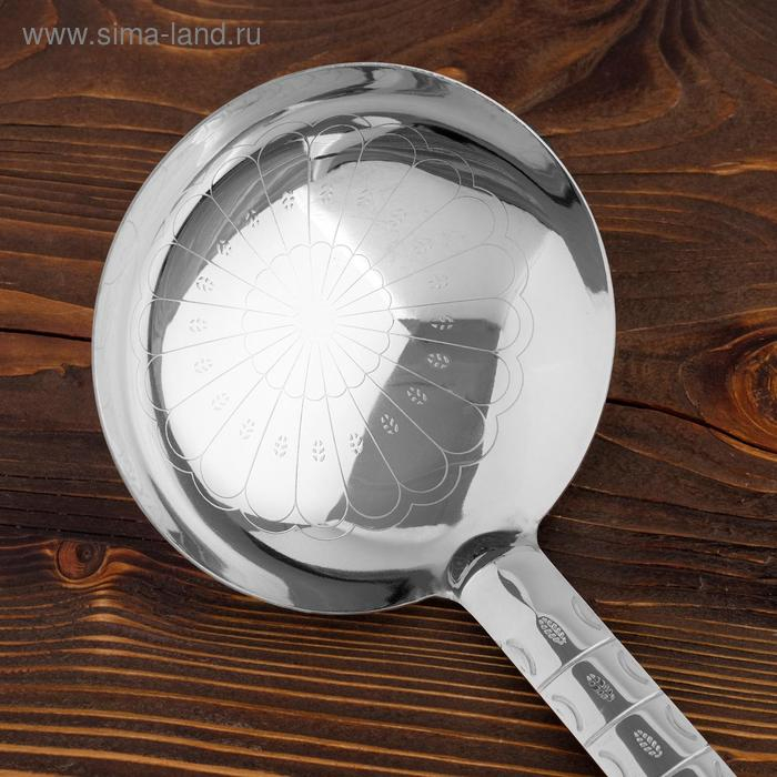 Поварешка для казана узбекская 61см, диаметр 16см с деревянной ручкой Поварешка для казана узбекская 61см, диаметр 16см с деревянной ручкой