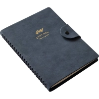 Бизнес-тетрадь Infolio 14x20см 96л клет,спираль Исследовать,гол I1778/blue