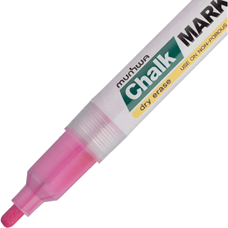 Маркер меловой MunHwa, CM-10, розовый, 3мм