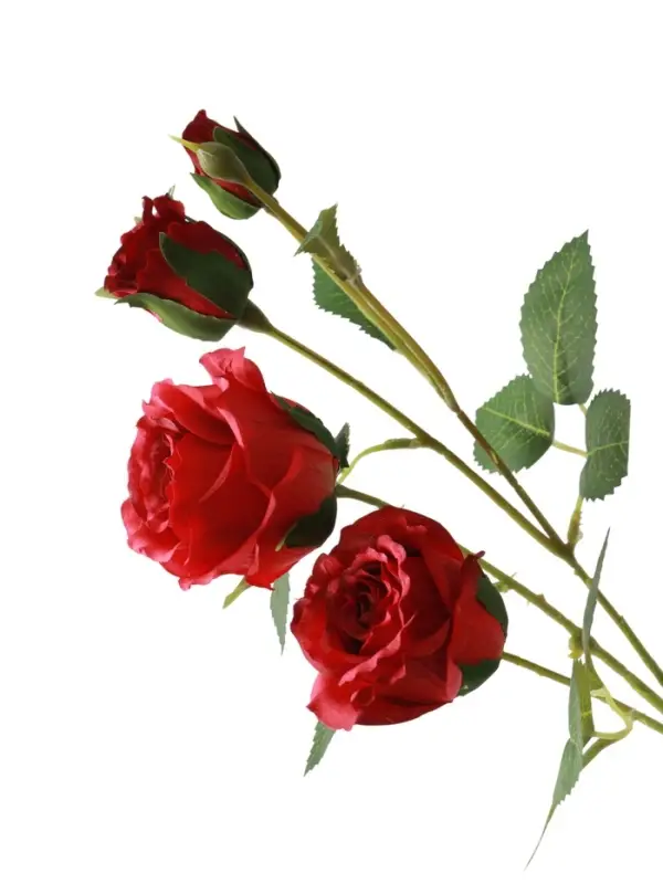 Цветы искусственные &laquo;Роза Августина галант&raquo;, d=6 см, h=55 см, красные