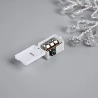 Подвеска световая &laquo;Снежинка&raquo;, 14&times;14&times;1 см, 10 LED, от батареек AG13&times;3, свечение белое