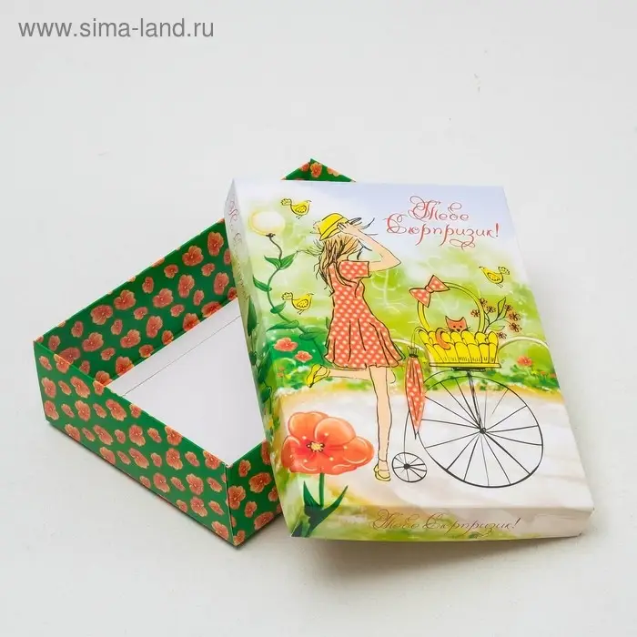 Подарочная коробка сборная «Сюрприз», 21×15×5.5 см Подарочная коробка сборная «Сюрприз», 21×15×5.5 см