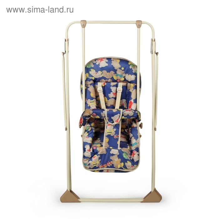 Качели детские напольные «Ветерок-Люкс», бежевый рисунок МИКС