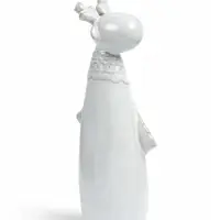 Фигурка декоративная &laquo;Лосик с кружевной шалью&raquo;, керамика, 8.4&times;4.8&times;21.3 см