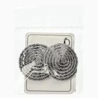 Серьги клипсы для ушей QF &laquo;Гипноз&raquo;, цвет чернёное серебро