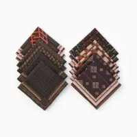 Платки носовые мужские Этель 30*30 см,(набор 12 шт,) цв. св. коричневый, рис. МИКС, 100% хл