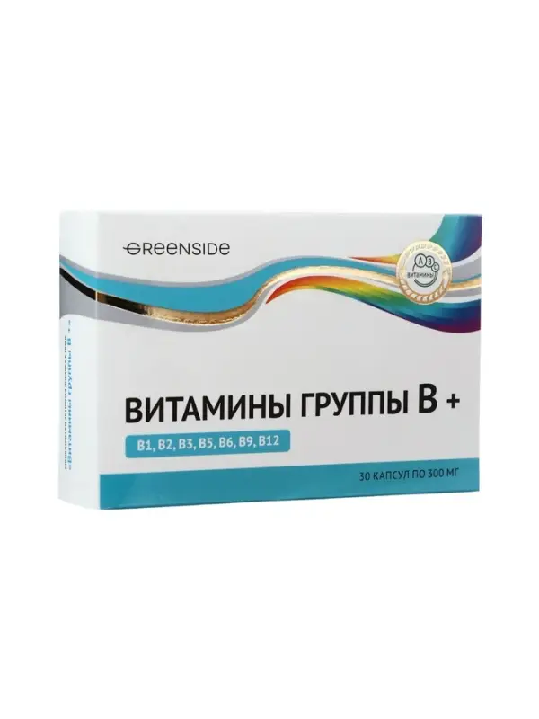 Витамины группы В, 30 капсул, 300 мг