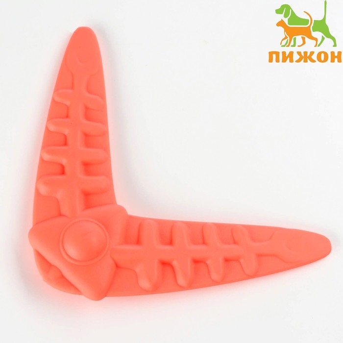 Бумеранг "Рыбы" двойной, 14,5 см, коралловый