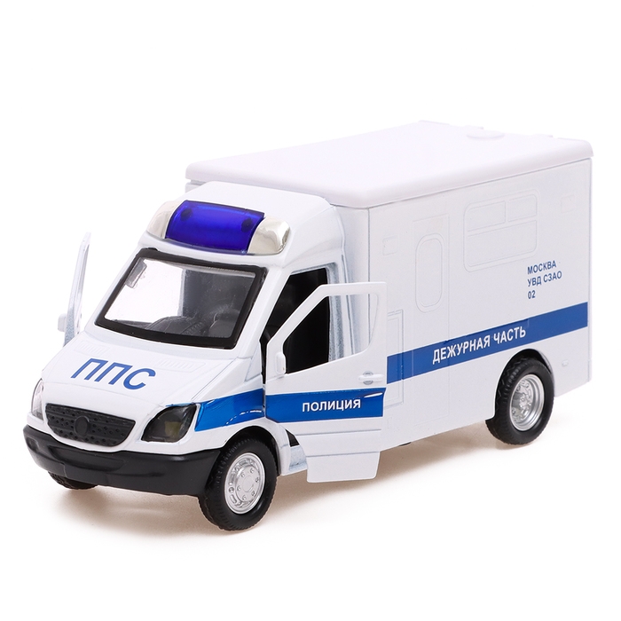 Машина «Спецслужбы», металлическая, световые и звуковые эффекты, открываются двери, инерция, цвет МИКС Машина «Спецслужбы», металлическая, световые и звуковые эффекты, открываются двери, инерция, цвет МИКС