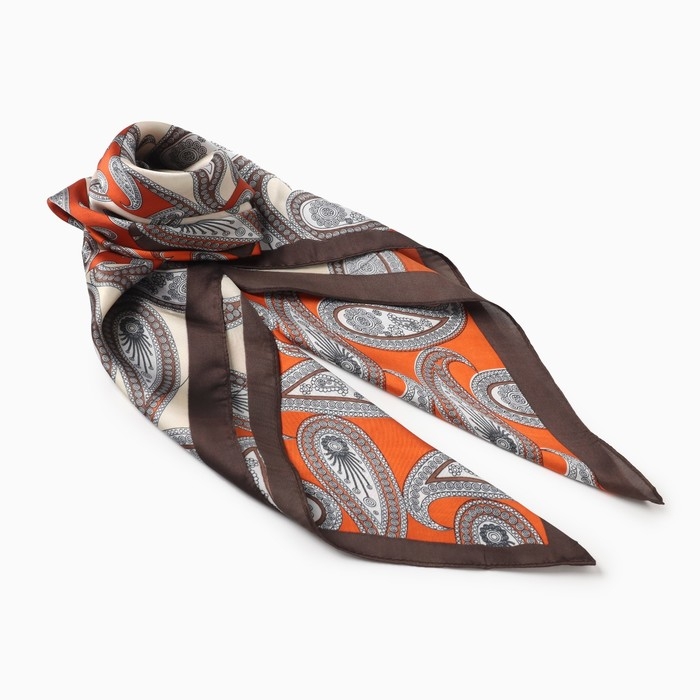 Платок женский MINAKU р-р 70*70 см, цв. коричневый Платок женский MINAKU р-р 70*70 см, цв. коричневый