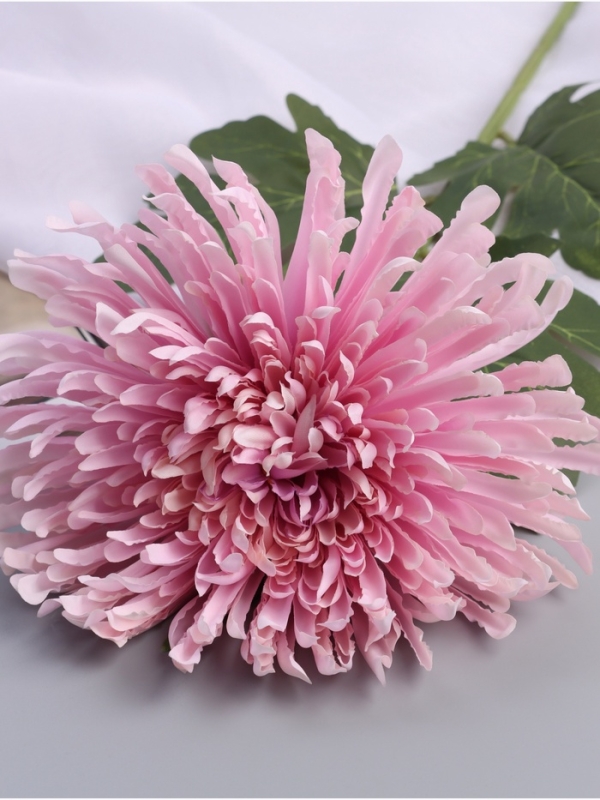 Цветы искусственные "Хризантема леди элит" 67х16 см, розовый