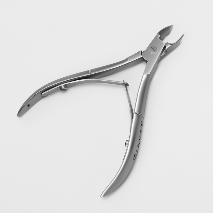 Кусачки маникюрные для кутикулы, двойная пружина, 10 см, длина лезвия - 5 мм, на блистере, цвет матовый серебристый, B-188 (450)-D(FD)-SH LJ Кусачки маникюрные для кутикулы, двойная пружина, 10 см, длина лезвия - 5 мм, на блистере, цвет матовый серебристый, B-188 (450)-D(FD)-SH LJ