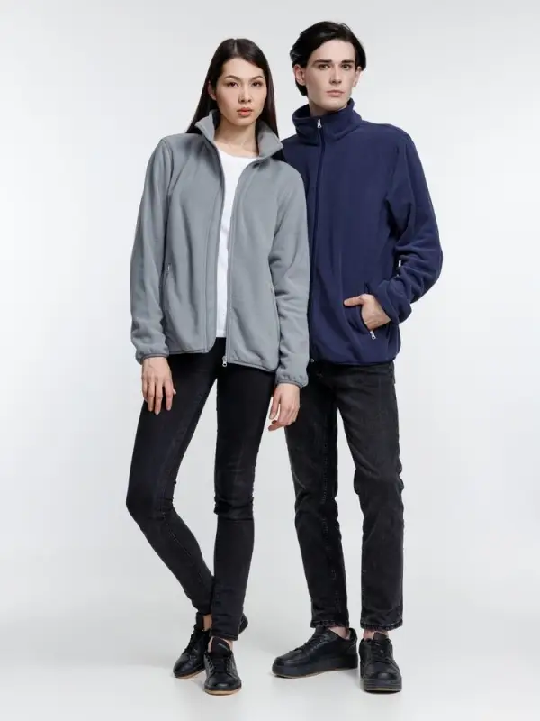 Куртка флисовая унисекс Nesse, серая, размер XL/XXL Куртка флисовая унисекс Nesse, серая, размер XL/XXL