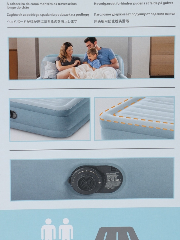 Кровать надувная QUEEN ULTRA с изголовьем 152 х 236 х 86 см, с встр насосом 64450ND Кровать надувная QUEEN ULTRA с изголовьем 152 х 236 х 86 см, с встр насосом 64450ND