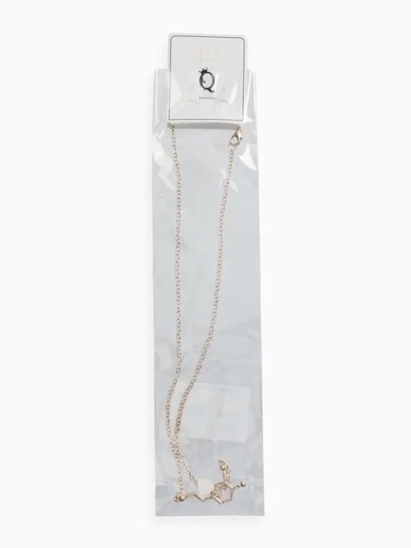 Кулон на цепочке &laquo;Молекула 01&raquo;, цвет золото