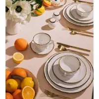 Салатник Magistro Alpine Frost, 600 мл, 18.8&times;5.1 см, фарфор, белый