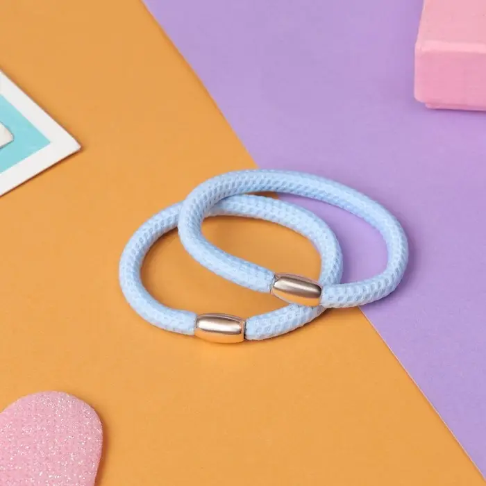 Резинка для волос Резинка для волос "Спорт" (набор 2 шт) лунки лето, 5,5 см, микс