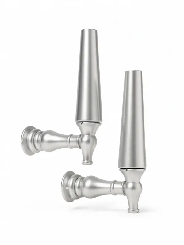 Крючок - держатель для штор CAPPIO KS053, алюминий, цвет хром, 2 шт.