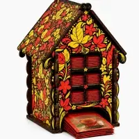 Органайзер для чайных пакетиков &laquo;Изба душевная&raquo;, деревянный, разноцветный