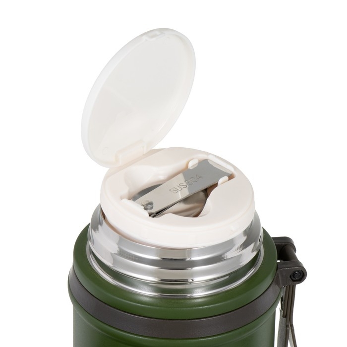 Термос для еды  Термос для еды "Мастер К", 800 мл, сохраняет тепло до 12 ч, зеленый