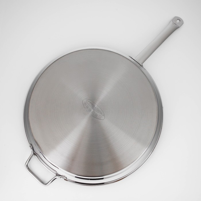 Сковорода «Общепит», d=40 см, толщина стенок 0,8 мм, дно 3,5 мм, с теплораспределительным слоем, индукция Сковорода «Общепит», d=40 см, толщина стенок 0,8 мм, дно 3,5 мм, с теплораспределительным слоем, индукция