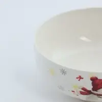 Салатник новогодний Доляна &laquo;Снежное чудо&raquo;, 580 мл, 15.5&times;15.5&times;6 см, фарфор, белый