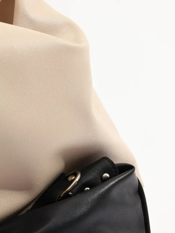 Сумка - мешок женская TEXTURA, на молнии, 32&times;11&times;32 см, бежевая