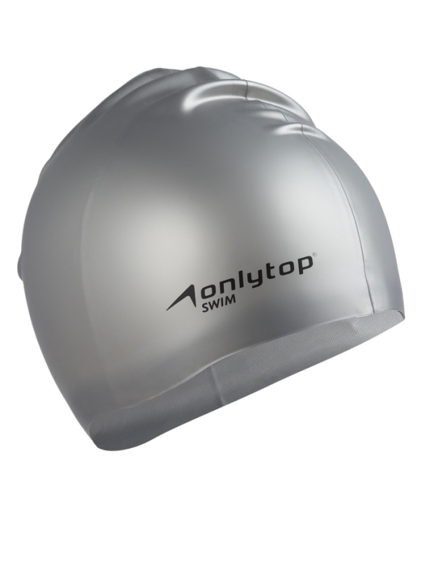 Шапочка для плавания силиконовая 49 гр, цвет серый Шапочка для плавания силиконовая 49 гр, цвет серый