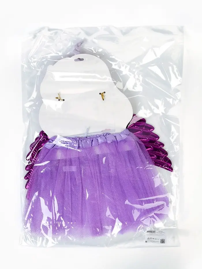 Карнавальный набор "Нежный Единорожек" юбка, ободок, крылья, цвет фиолетовый Карнавальный набор "Нежный Единорожек" юбка, ободок, крылья, цвет фиолетовый