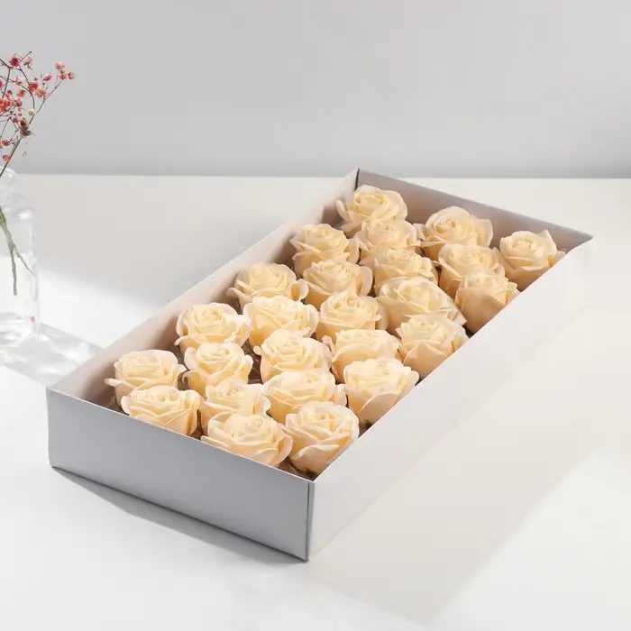 Мыльные лепестки Мыльные лепестки "Бутон королевской розы. Молочный" 7х7х6 см