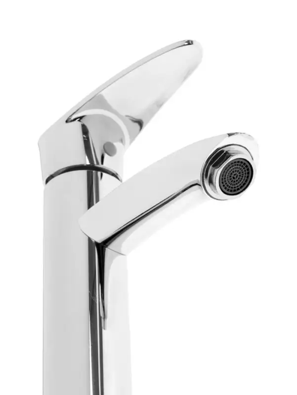 Смеситель для раковины ZEIN Z3718, однорычажный, длина излива 12 см, пластик, хром