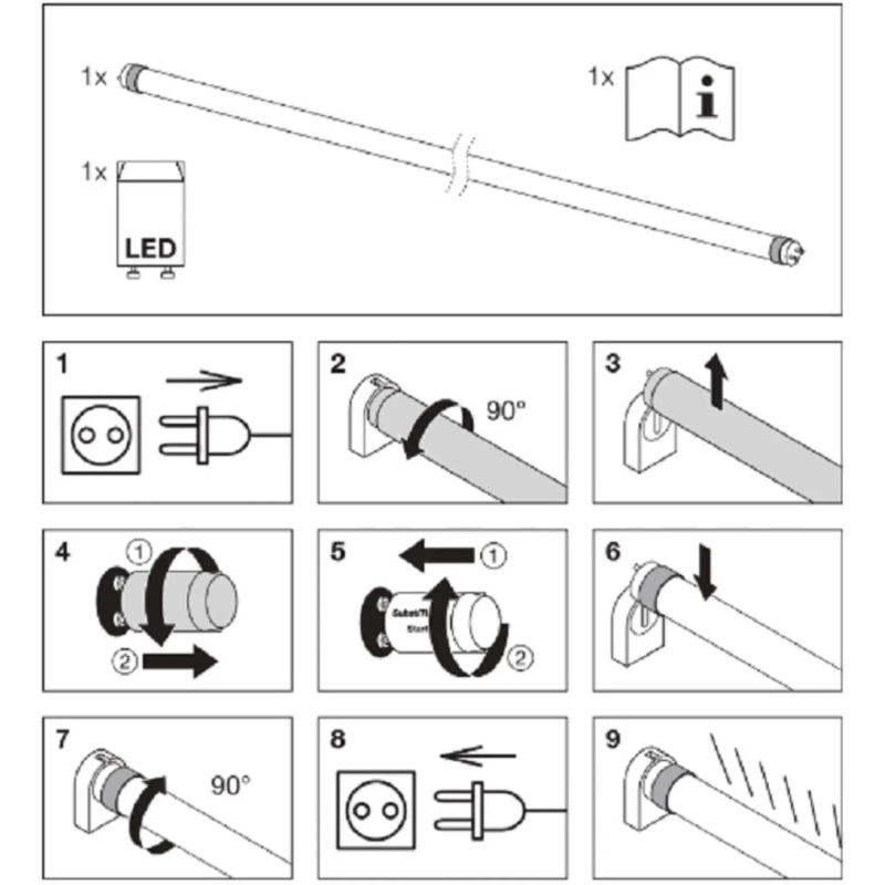 Лампа светодиодная OSRAM ST8B-1.2M 18W/865 230VAC DE 4058075377561