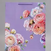 Пакет подарочный "Счестье+Любовь", ламинированный, 33 х 42,5 х 10 см