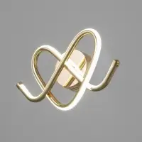 Бра BayerLux Willa, LED, 14 Вт, 4000-6000К, 38&times;18&times;10 см, золотистое