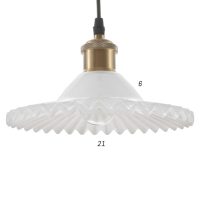Светильник BayerLux 2262/1WT E27 40Вт бронза-белый 21х21х13-113 см