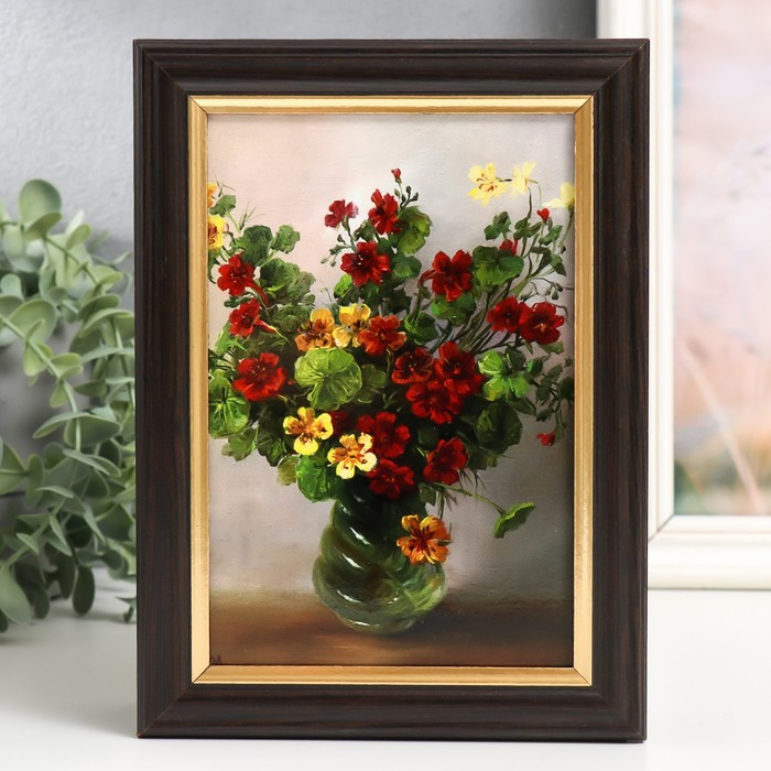 Ключница Ключница "Яркий букет" венге 15х21 см