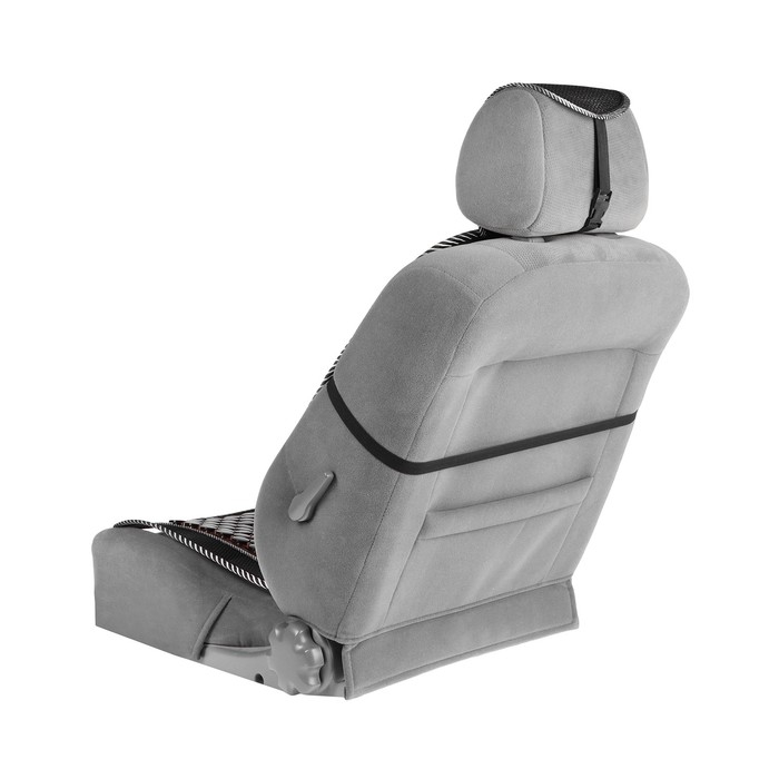 Накидка-массажер на сидение Nova Bright, с подголовником, черная, 132 х 52 см Накидка-массажер на сидение Nova Bright, с подголовником, черная, 132 х 52 см