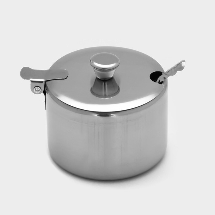 Сахарница из нержавеющей стали «Бьёрн», 200 мл, 7,5×5,4 см Сахарница из нержавеющей стали «Бьёрн», 200 мл, 7,5×5,4 см