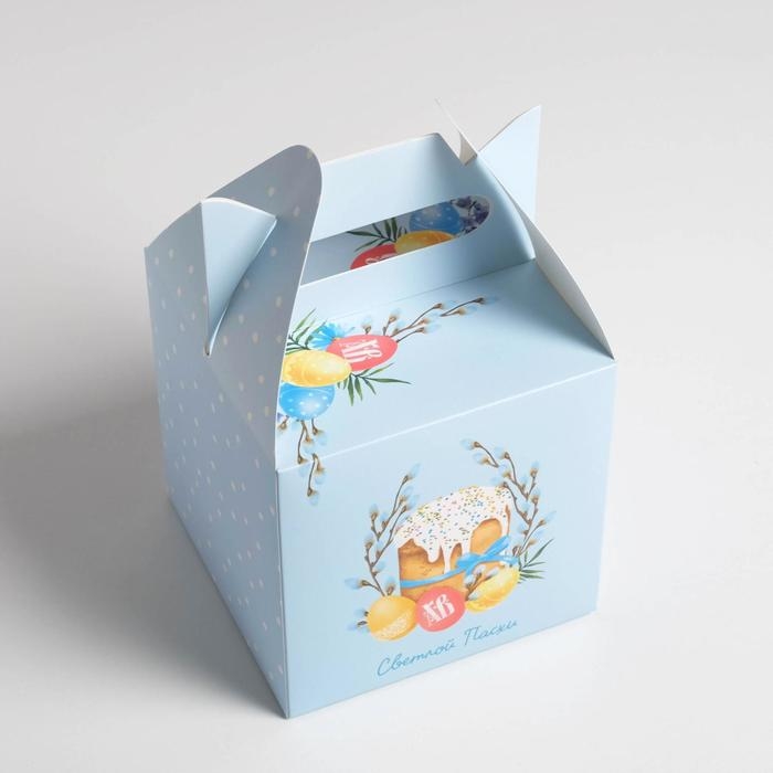 Коробка кондитерская складная, упаковка «Светлой Пасхи», 14 х 14 х 14 см Коробка кондитерская складная, упаковка «Светлой Пасхи», 14 х 14 х 14 см