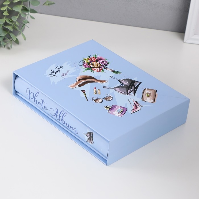 Фотоальбом на 200 фото 10х15 см Фотоальбом на 200 фото 10х15 см "Женские аксессуары" в коробке МИКС 5х20,5х26,5 см