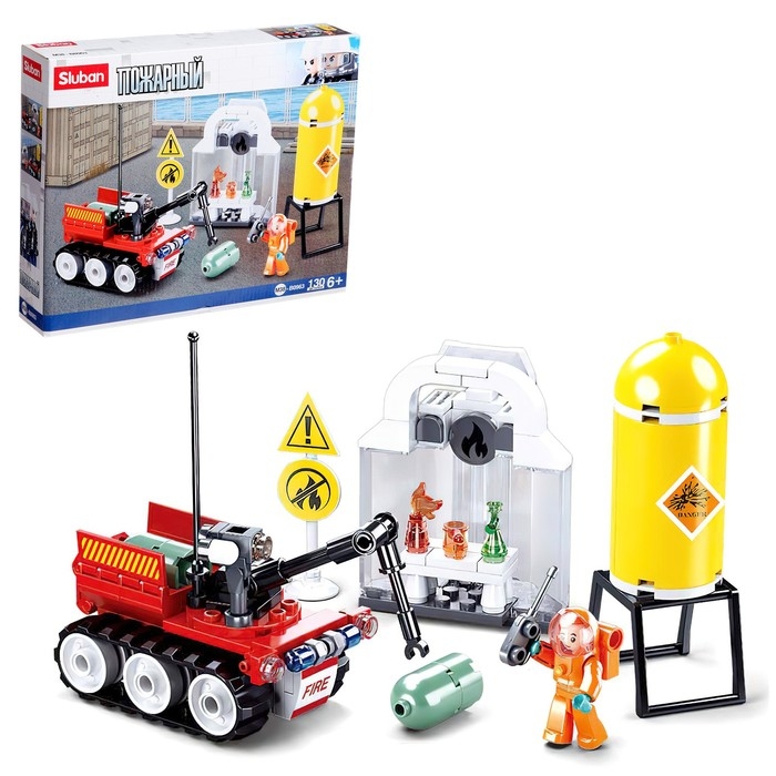 Конструктор Пожарный «Автономный разведчик», 130 деталей Конструктор Пожарный «Автономный разведчик», 130 деталей