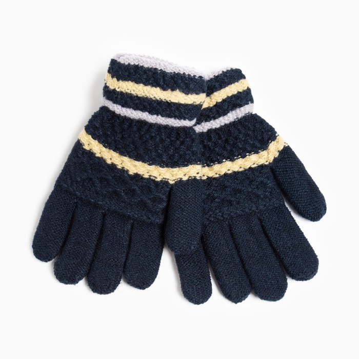 Перчатки детские, цвет тёмно-синий, размер 15 (7-8 лет) Перчатки детские, цвет тёмно-синий, размер 15 (7-8 лет)