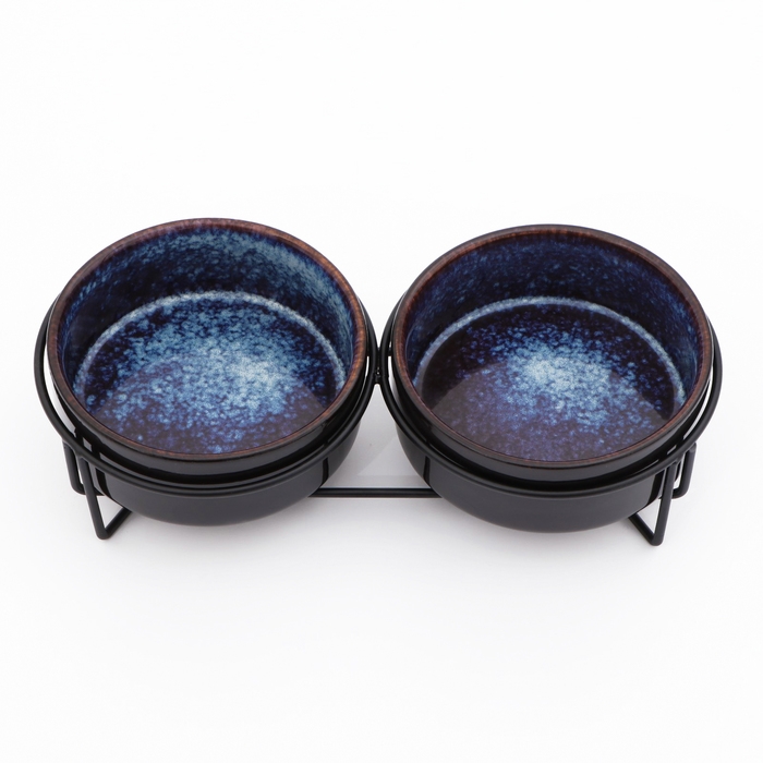 Миски керамические на подставке 2 х 250 мл Миски керамические на подставке 2 х 250 мл