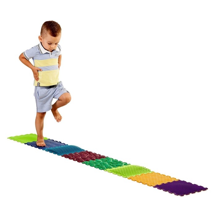 Модульный массажный коврик «Лес», 8 модулей, 4 вида, цвет МИКС Модульный массажный коврик «Лес», 8 модулей, 4 вида, цвет МИКС