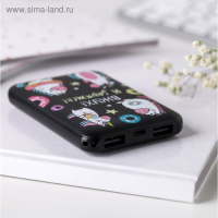 Набор наушники вакуумные и внешний аккумулятор 5000 mAh «Единорог»