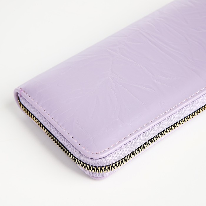 Кошелёк на молнии, цвет сиреневый Кошелёк на молнии, цвет сиреневый