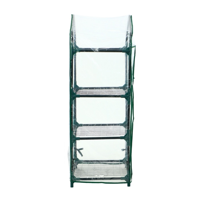 Парник-стеллаж, 3 полки, 110 × 40 × 65 см, металлический каркас d = 16 мм, чехол плёнка 80 мкм, Greengo Парник-стеллаж, 3 полки, 110 × 40 × 65 см, металлический каркас d = 16 мм, чехол плёнка 80 мкм, Greengo