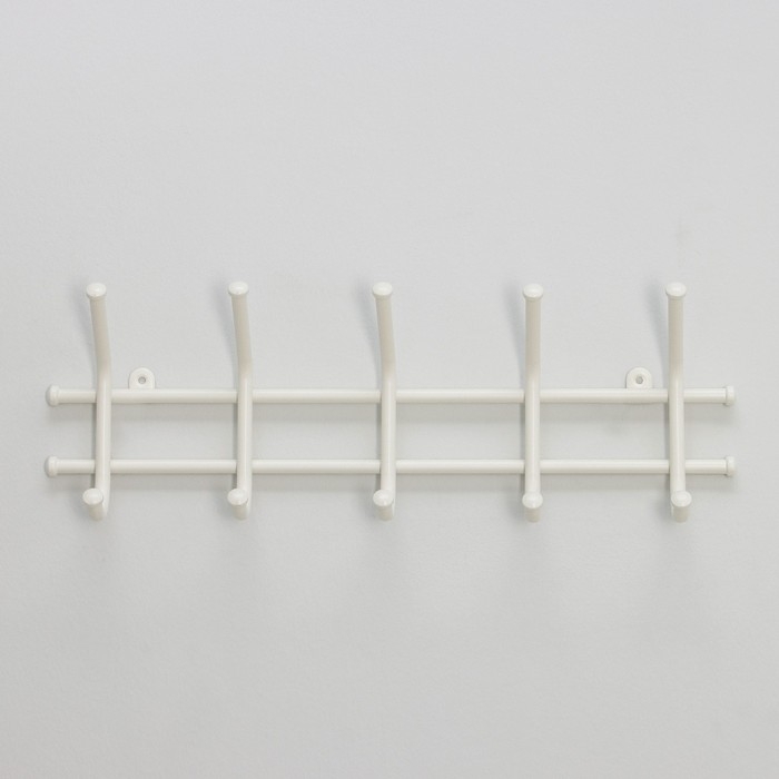 Вешалка настенная «Норма», цвет белый Вешалка настенная «Норма», цвет белый
